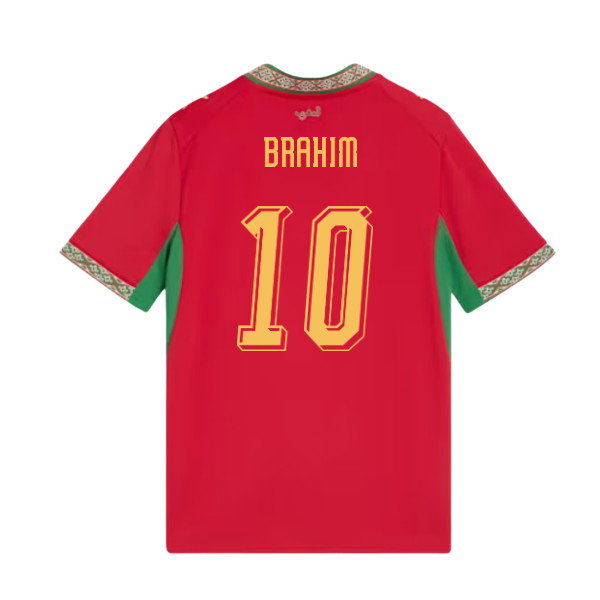 2026-2027 Morocco Home Shirt (Kids) (Brahim 10)-SoccerKits Hub | Buy Soccer Jerseys Online